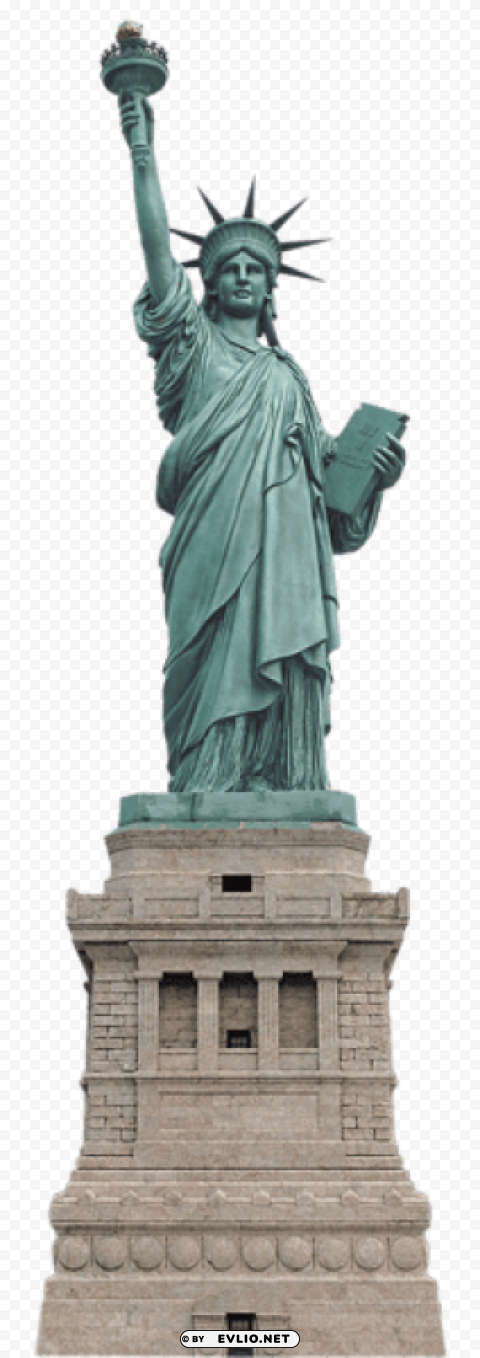 statue of liberty PNG Image Isolated on Transparent Backdrop
