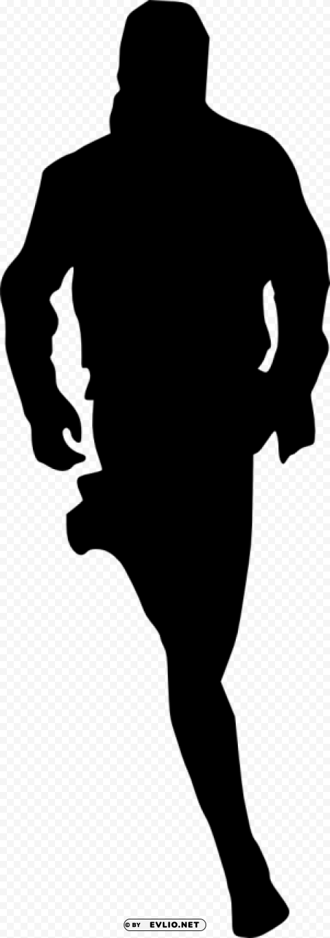 man running silhouette Clear background PNG clip arts