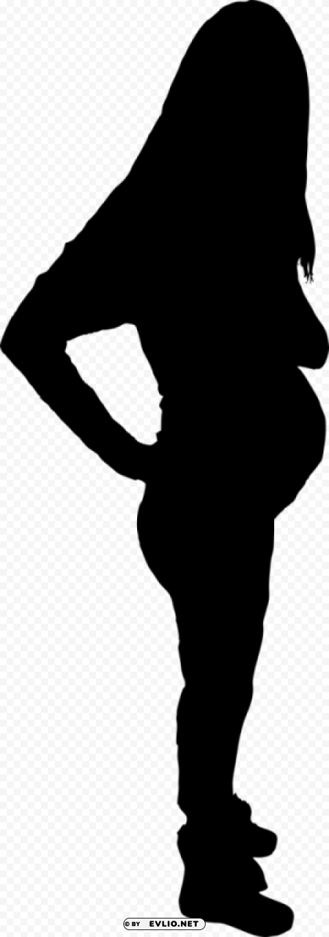 pregnant woman Silhouette PNG images with transparent elements pack