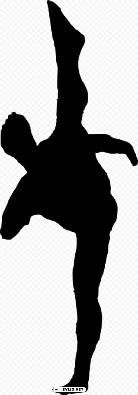 karate silhouette PNG images with transparent layer