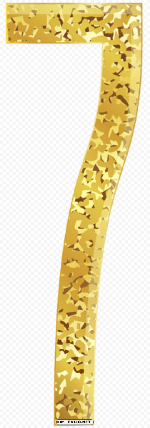 seven gold HighResolution Transparent PNG Isolated Graphic