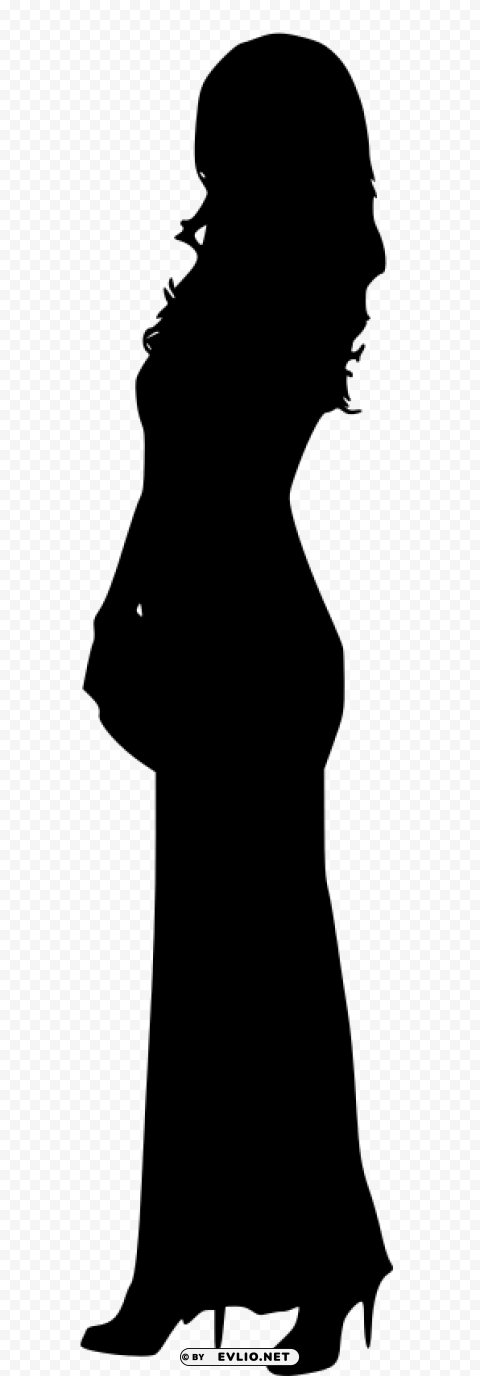 woman silhouette PNG files with transparent backdrop