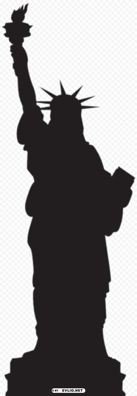 statue of liberty silhouette PNG transparent stock images