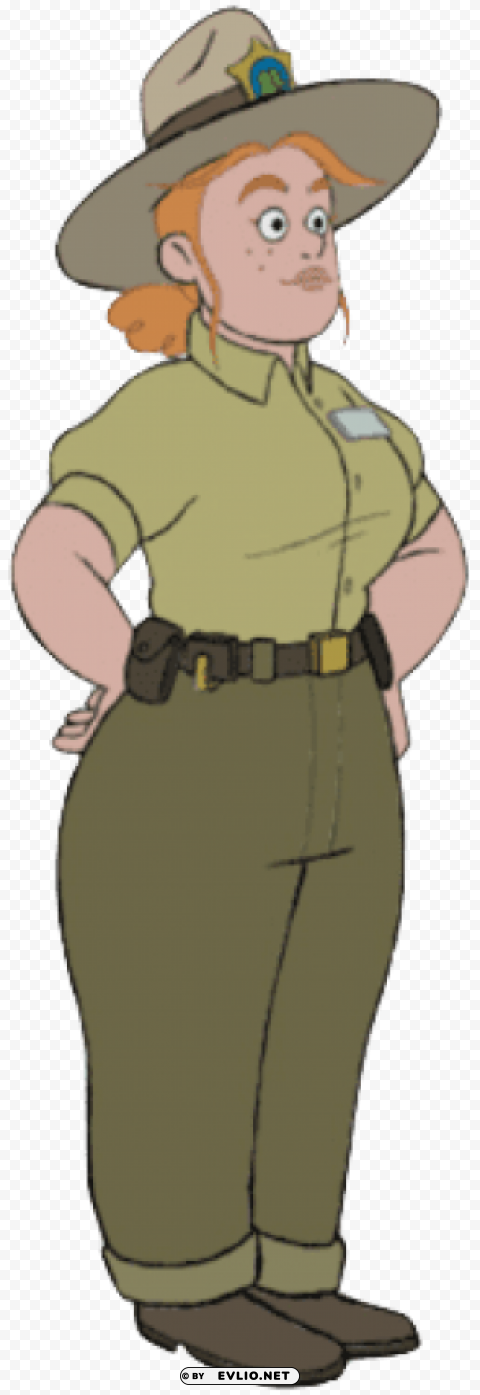 park ranger dana tabes Transparent PNG Isolated Object Design