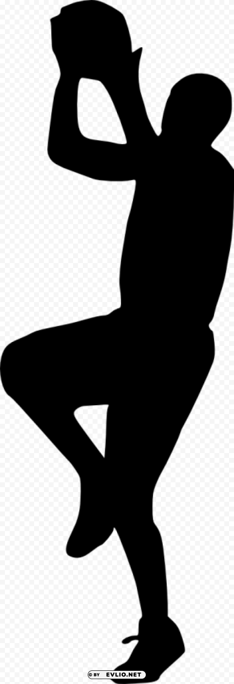 basketball player silhouette Transparent PNG stock photos