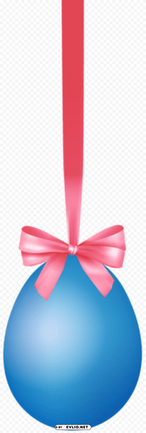 blue hanging easter egg with bow PNG files with transparent elements wide collection