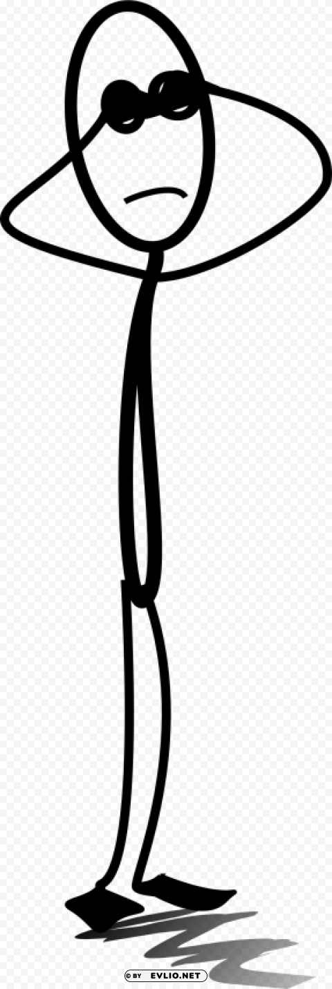 Stick Figure Looking Up Transparent PNG Graphics Variety