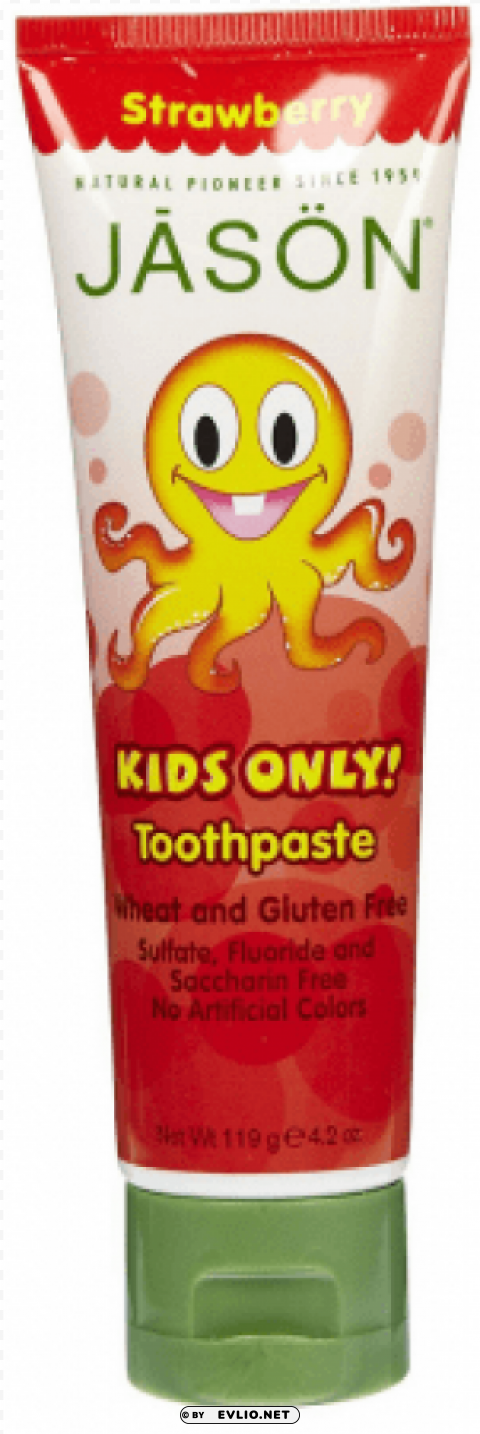 jāsön kids only toothpaste Isolated Graphic Element in Transparent PNG