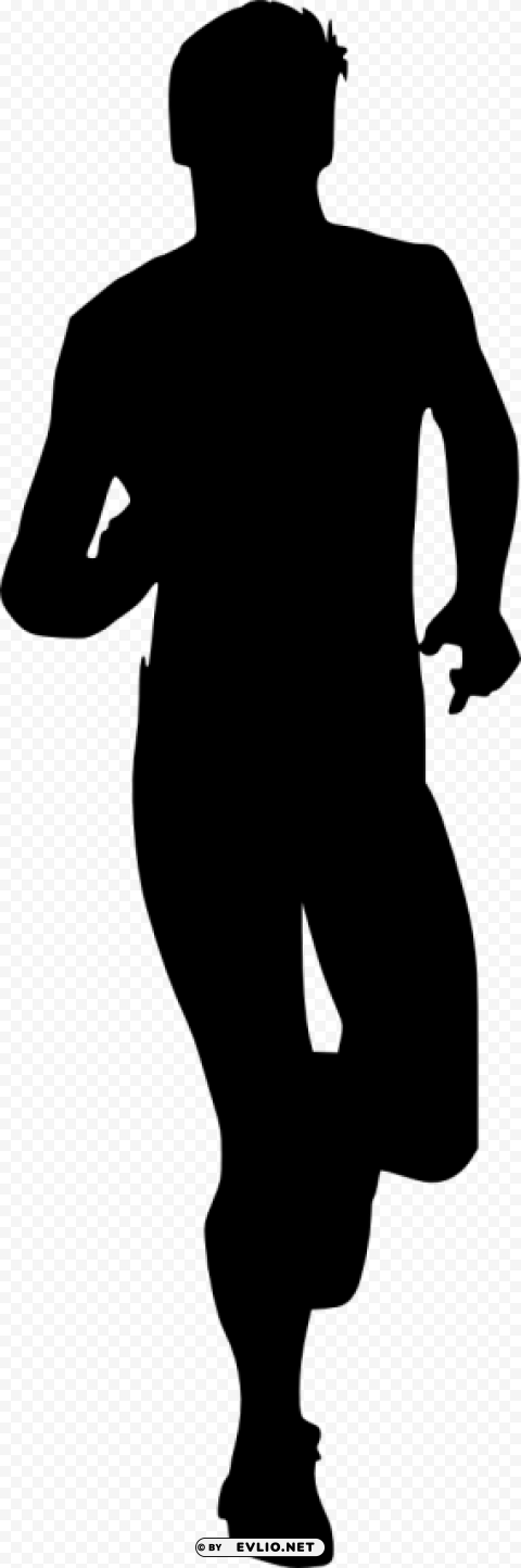 man running silhouette Background-less PNGs