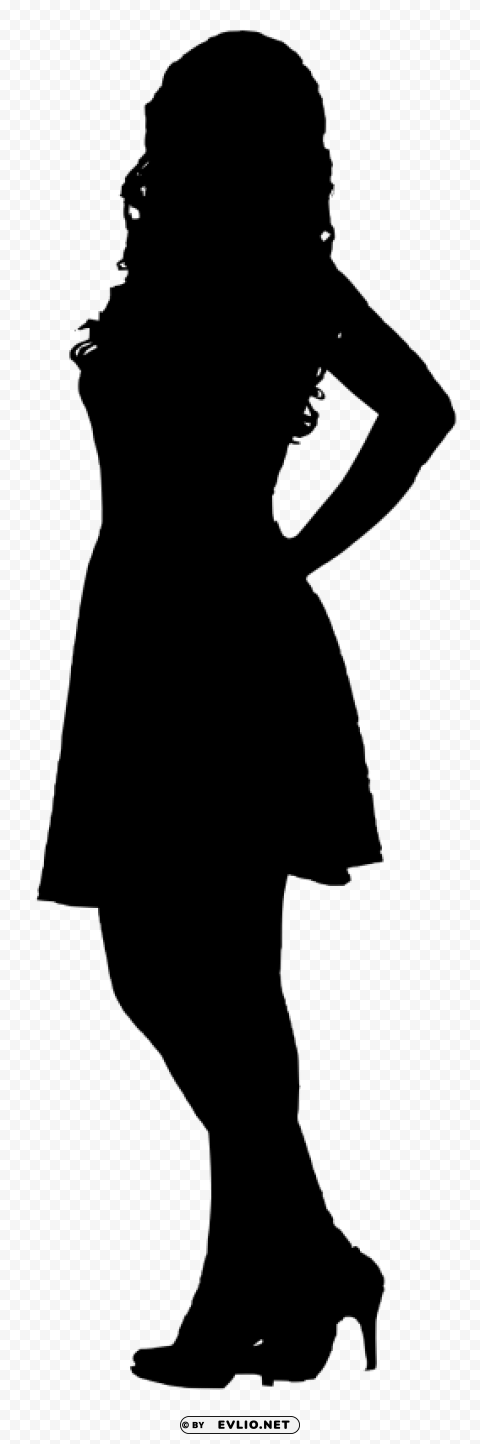 woman silhouette PNG files with transparent canvas collection