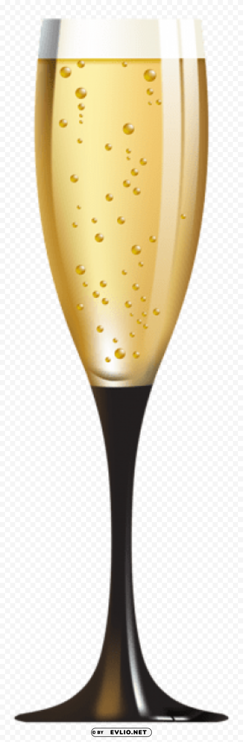 glass of champagneimag Isolated Artwork on Transparent Background