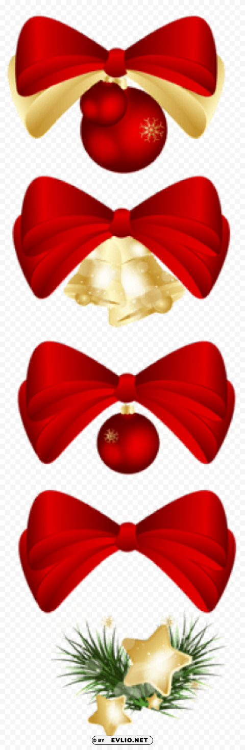 christmas ornament collection PNG Image with Transparent Cutout
