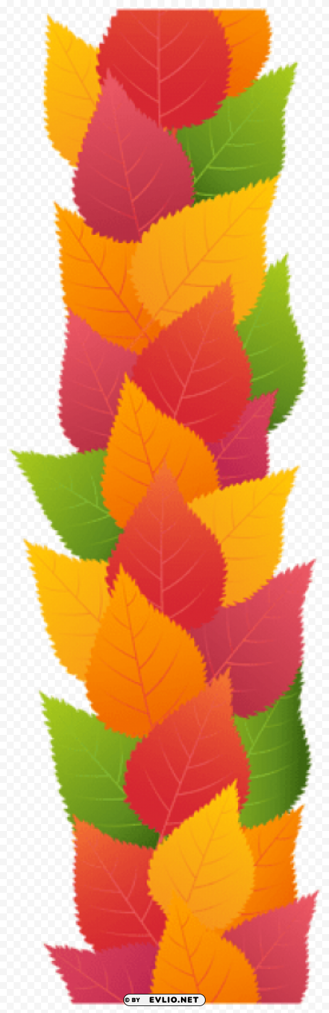 fall leaves border PNG Isolated Illustration with Clarity