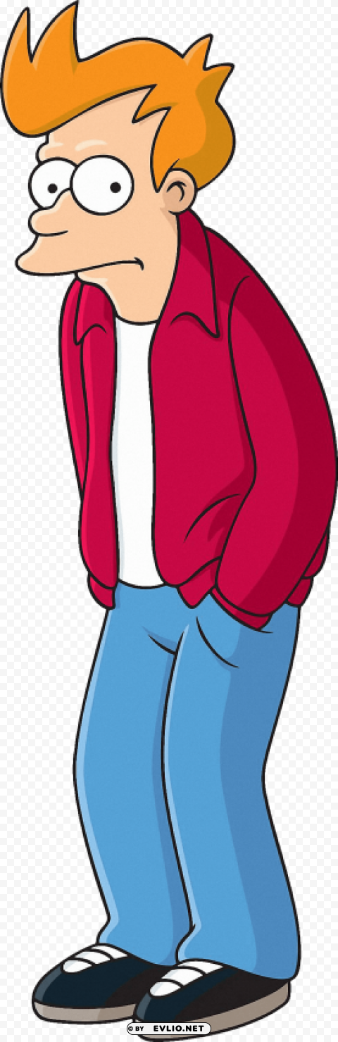 futurama fry PNG transparent designs for projects clipart png photo - 6f23426d