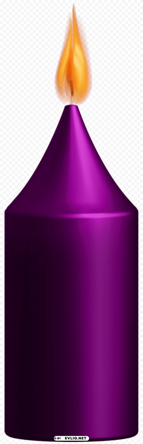 purple candle HighQuality Transparent PNG Isolated Art