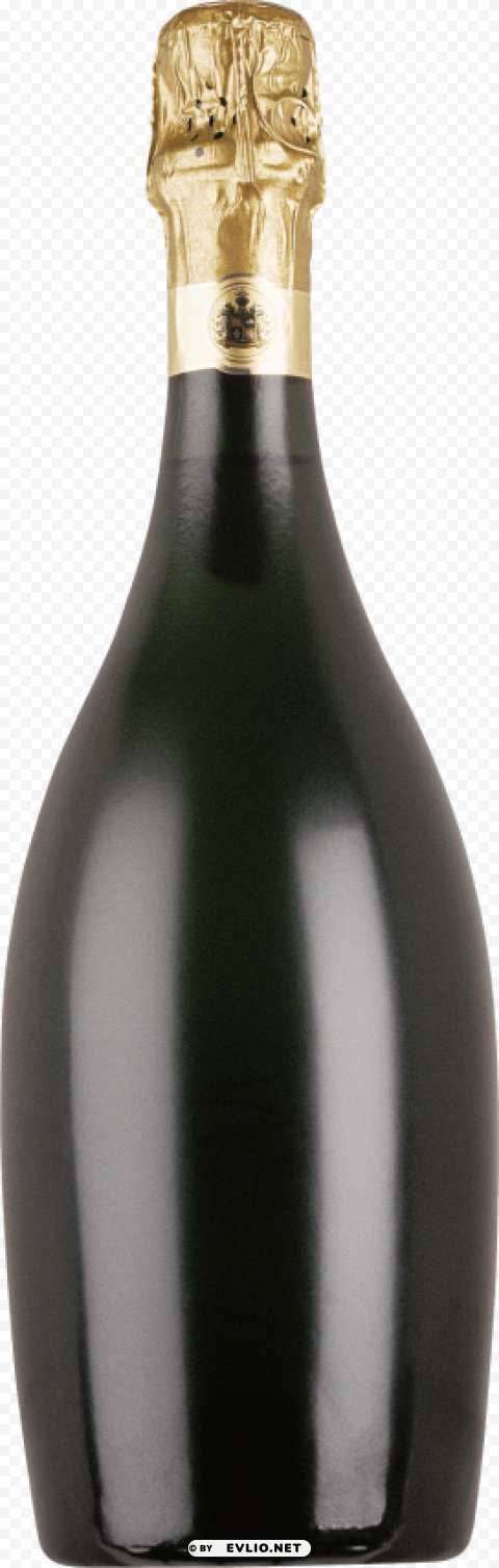 Black Bottle Isolated Subject On Clear Background PNG