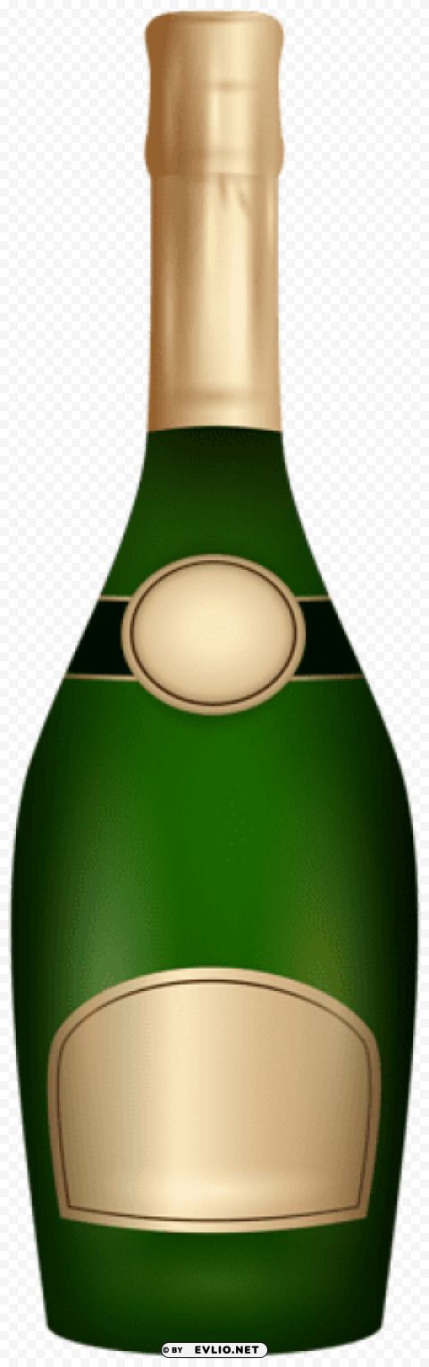 champagne bottle Clear Background PNG Isolated Design