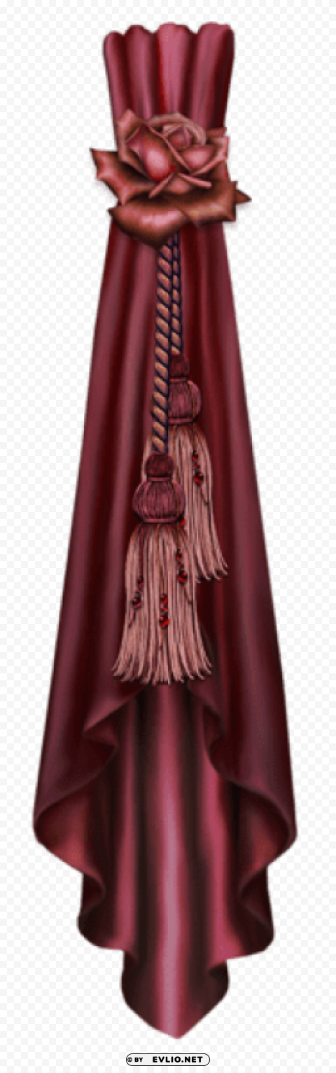 curtain red decorpicture PNG with no cost