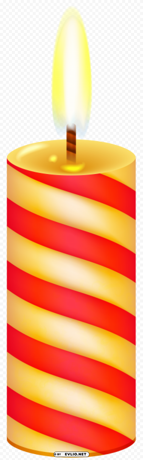 candle yellow red PNG images alpha transparency