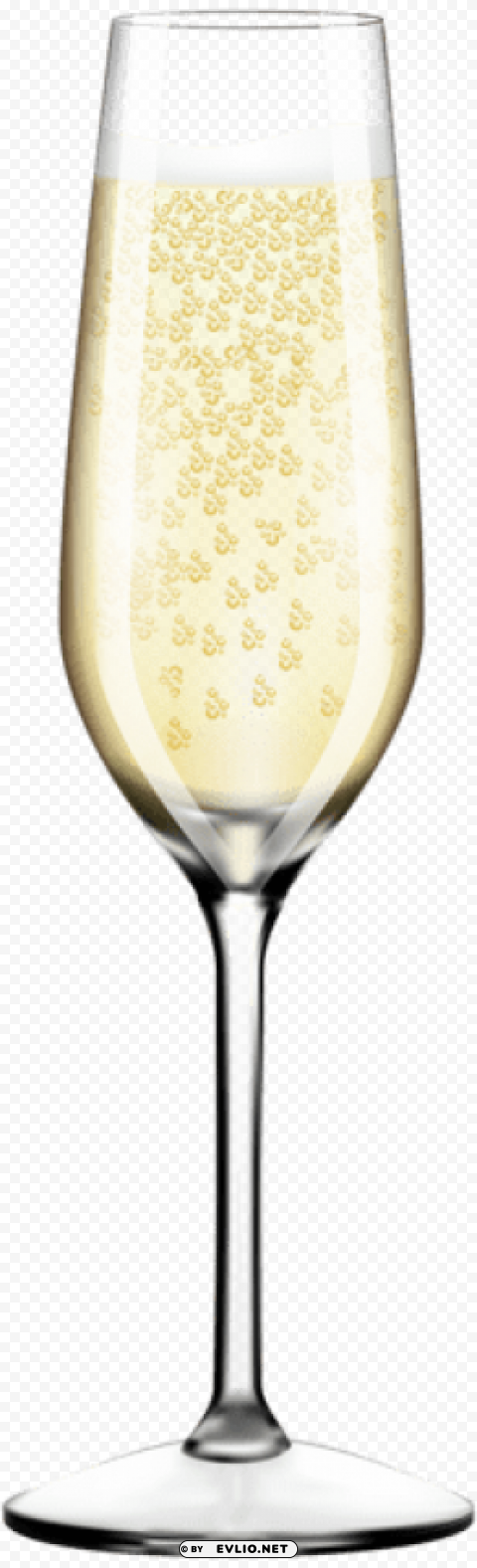 champagne glass Isolated Artwork on Transparent PNG
