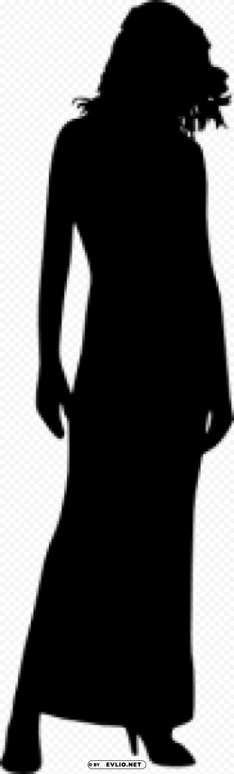 Woman Silhouette PNG transparent graphics for projects
