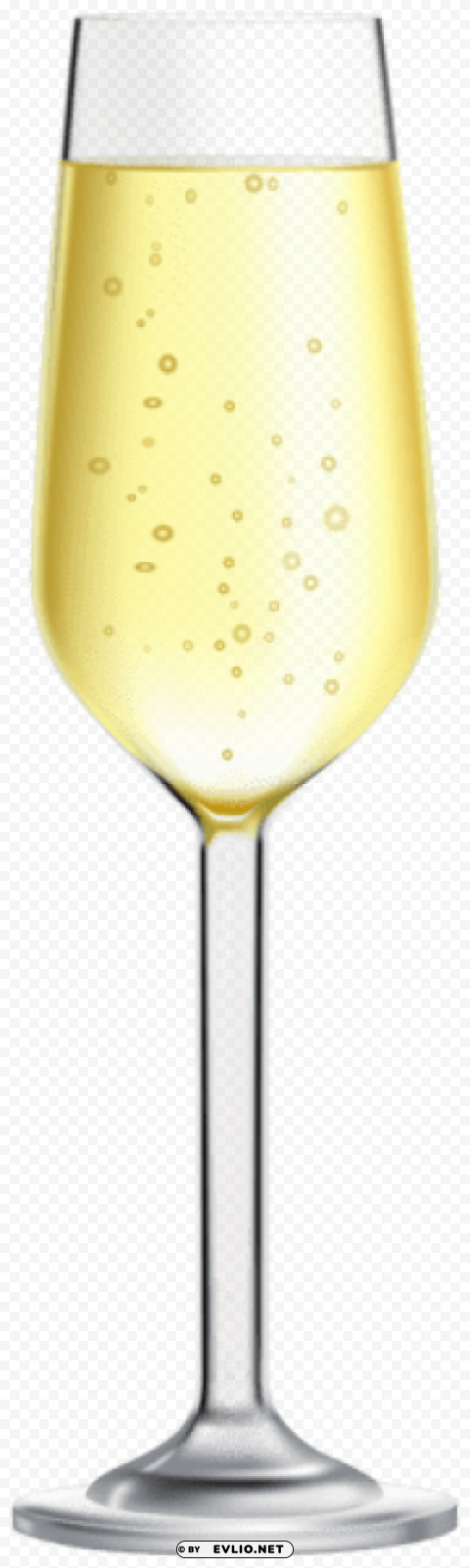 champagne glass transparent Isolated Character in Clear Background PNG