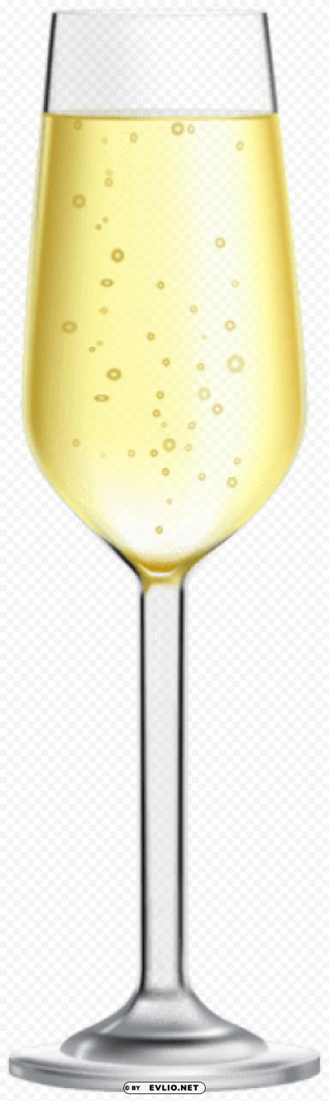 Champagne Glass Transparent Isolated Character In Clear Background PNG