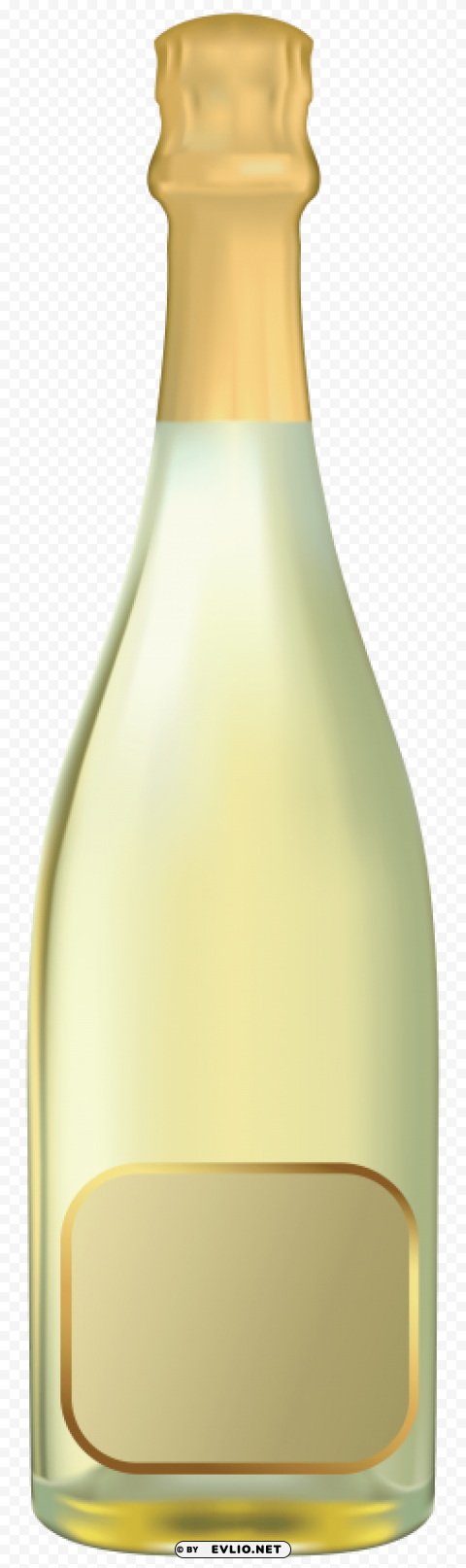 white champagne bottle PNG transparent graphics for projects