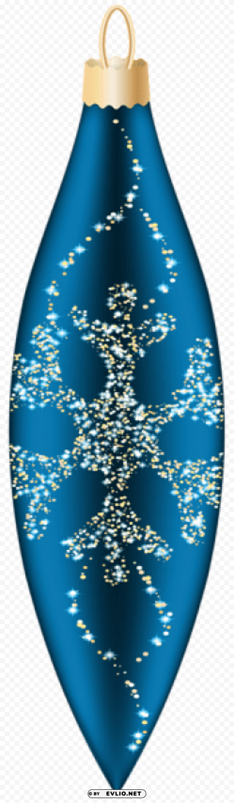 blue christmas ornament Isolated Artwork on Clear Transparent PNG