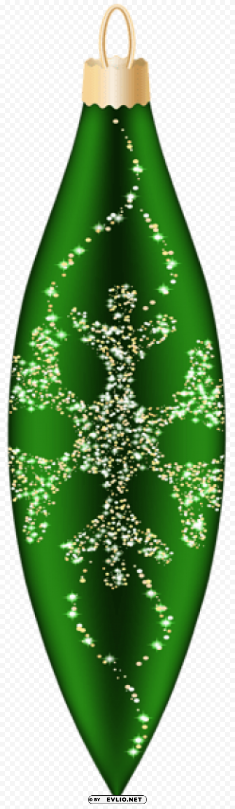 green christmas ornament Isolated Artwork on HighQuality Transparent PNG