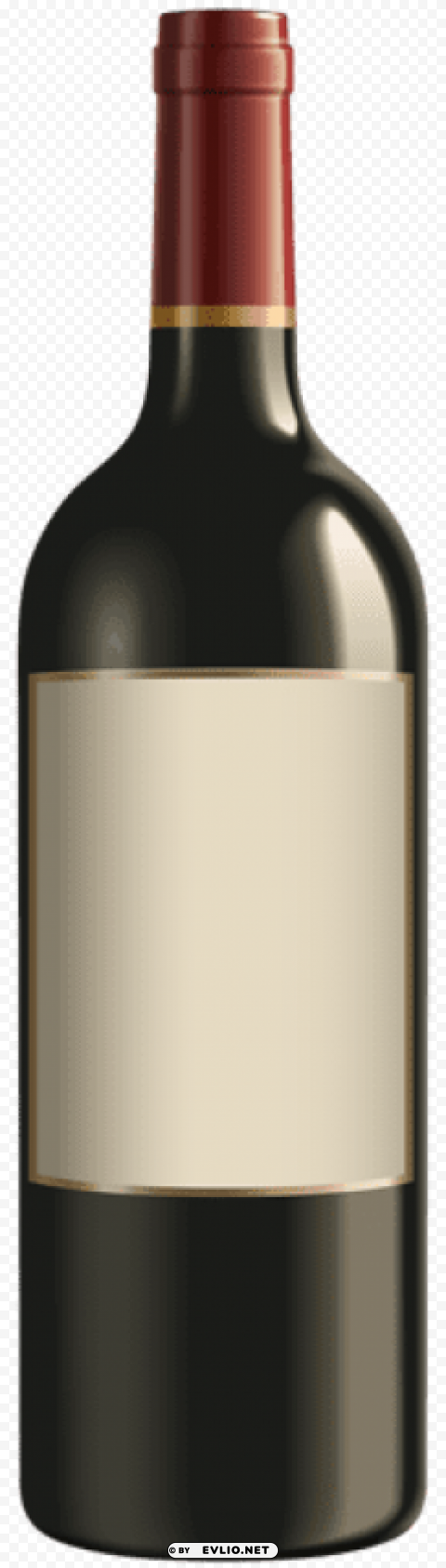 bottle of red wine Transparent PNG image