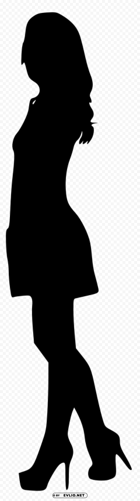 woman silhouette PNG files with transparent backdrop complete bundle
