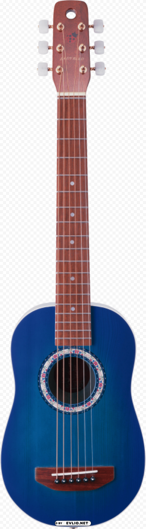 blue electric guitar Transparent Background PNG Isolated Character