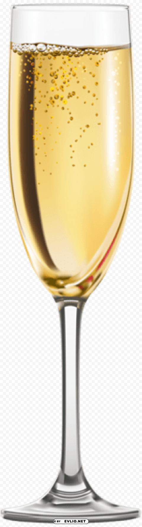 glass of champagne Isolated Character on Transparent Background PNG