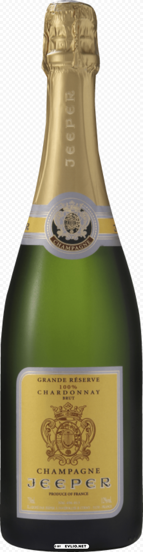 Champagne Bottle Isolated Graphic In Transparent PNG Format