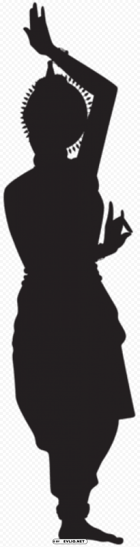 indian dancing woman silhouette PNG pics with alpha channel