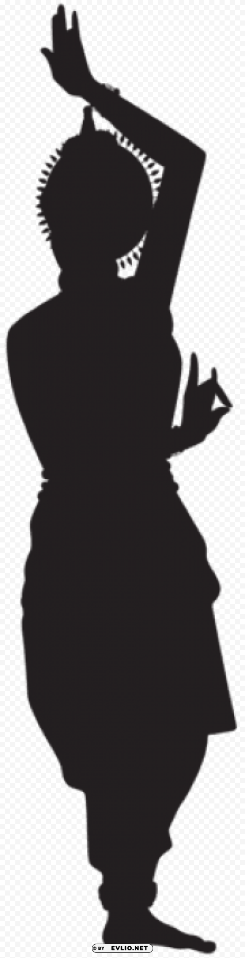 Transparent indian dancing woman silhouette PNG pics with alpha channel PNG Image - ID 21997992