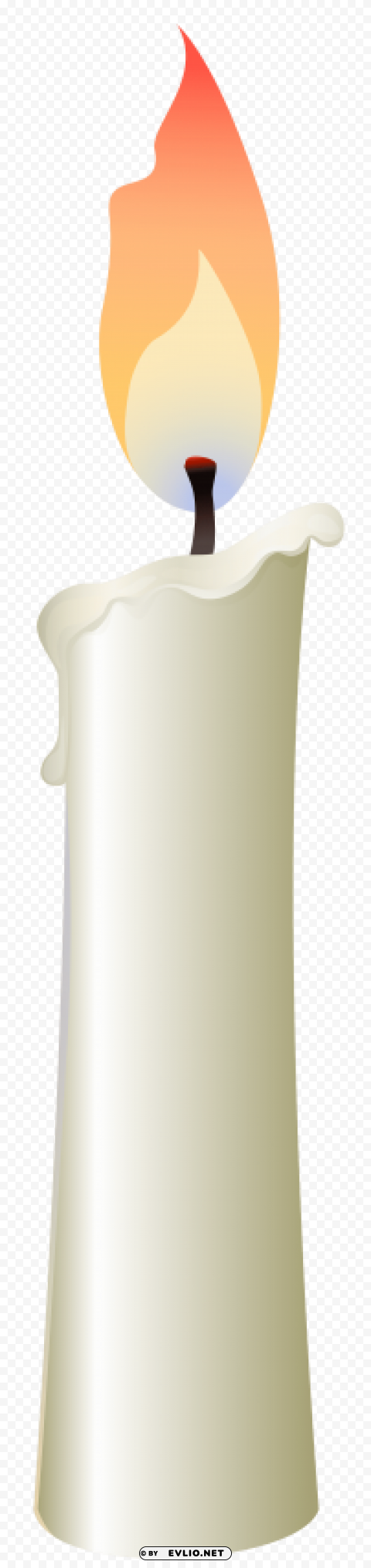 white candle PNG objects