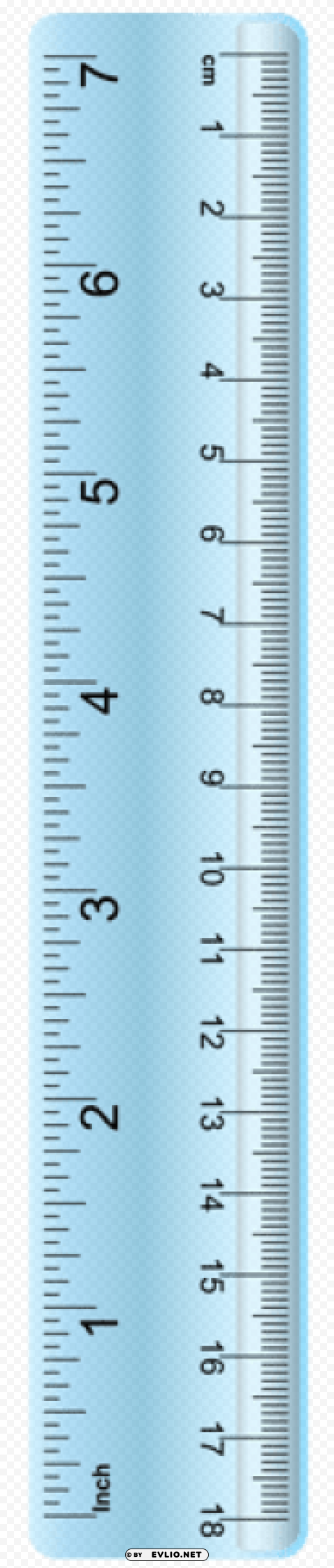 school ruler blue Free PNG file