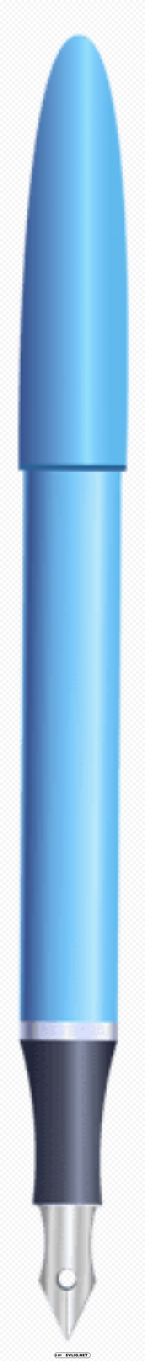blue ballpoint pen PNG Graphic Isolated on Clear Backdrop