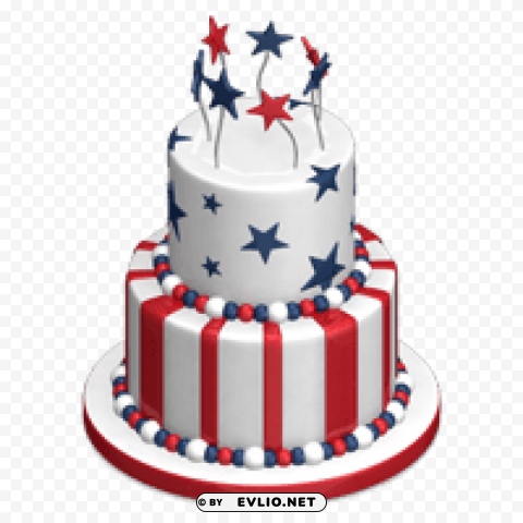 4th-of-july-cake HighQuality Transparent PNG Isolated Object