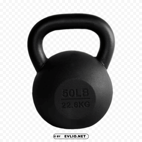 50lb kettlebell PNG for business use
