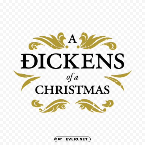 a dickens of a christmas vector logo download free PNG for blog use