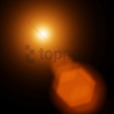 abstract orange lens flare PNG clipart
