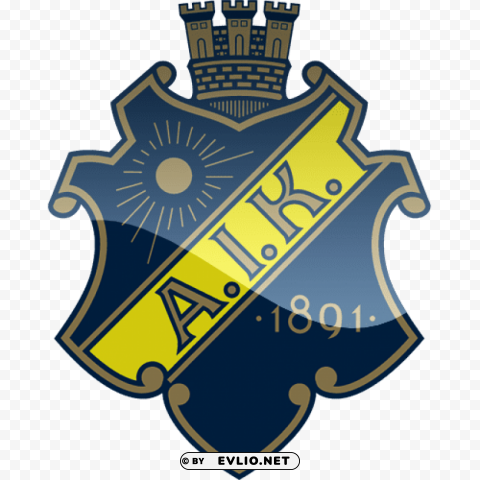 aik solna football logo PNG picture