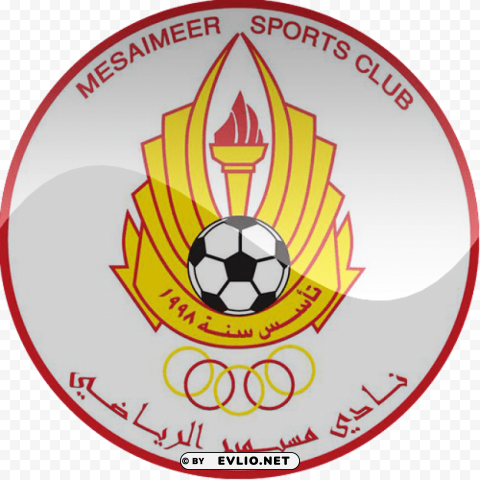 Al Mesaimeer Sc Football Logo HighResolution PNG Isolated Artwork