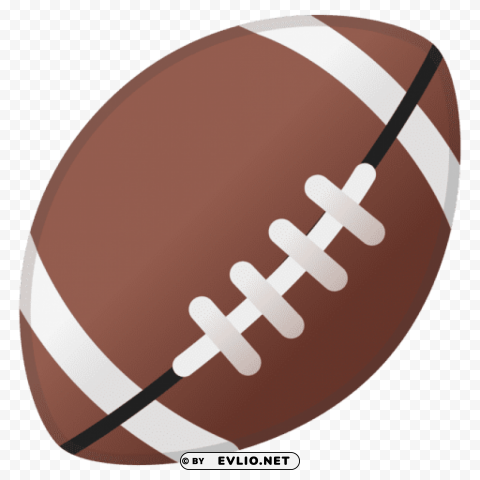 American Football Isolated PNG On Transparent Background