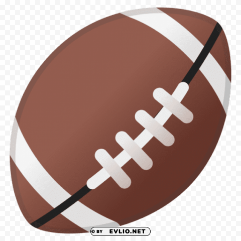 american football ball Isolated PNG on Transparent Background