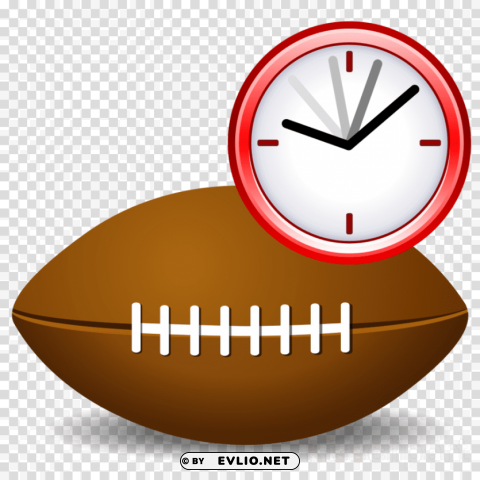 American Football Clock PNG Images With Transparent Elements Pack