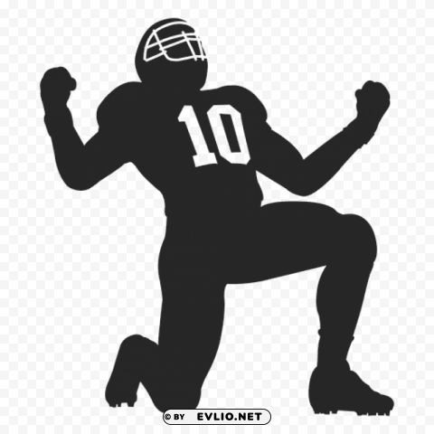 american football player clipart Isolated Object with Transparent Background PNG